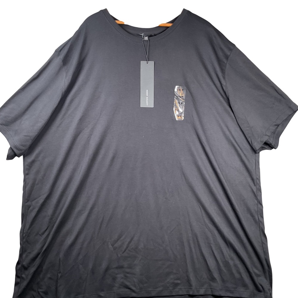NEW Robert Barakett Tshirt Mens 4XLT Black Georgia B&T SS Pima Cotton 23336